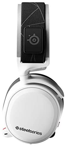 SteelSeries Arctis 7 (2019 Edition) Lossless Wireless Gaming Headset with DTS Headphone: X v2.0 Surround for PC and PlayStation 4, White | 61508 (Electronic Games), Arctis 7 White, Size SteelSeries Arctis 7 (2019 Edition) Lossless Wireless Gaming Headset with DTS Headphone: X v2.0 Surround for PC and PlayStation 4, White | 61508 (Electronic Games), Arctis 7 White, Size