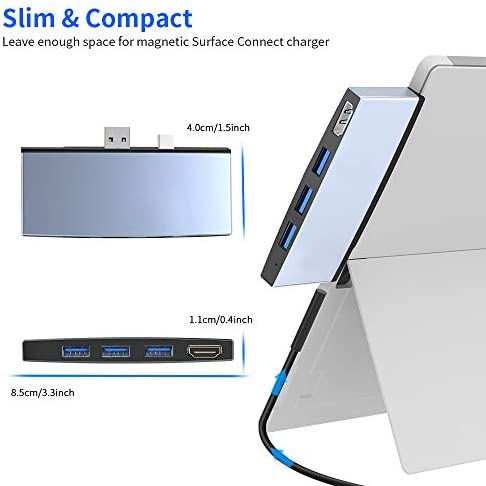 Microsoft Surface Pro 4/5/6 Docking Station, Rocketek Microsoft Surfac Hub Expansion with TF/SD Card, 3 USB 3.0, Mini DP to 4K HDMI Converter USB Hub Adapter for Surface Pro 2015/2017/2018 Accessories Microsoft Surface Pro 4/5/6 Docking Station, Rocketek Microsoft Surfac Hub Expansion with TF/SD Card, 3 USB 3.0, Mini DP to 4K HDMI Converter USB Hub Adapter for Surface Pro 2015/2017/2018 Accessories