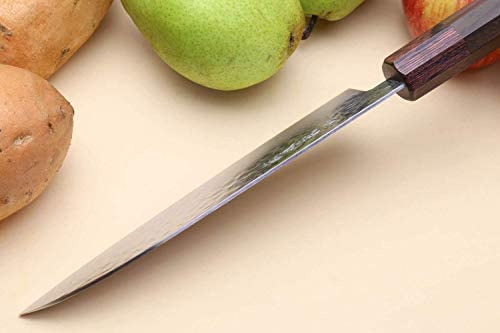 Yoshihiro VG-10 46 Layers Hammered Damascus Santoku Japanese Multipurpose Knife (7'' (180mm)) (Rosewood Handle) Yoshihiro VG-10 46 Layers Hammered Damascus Santoku Japanese Multipurpose Knife (7'' (180mm)) (Rosewood Handle)