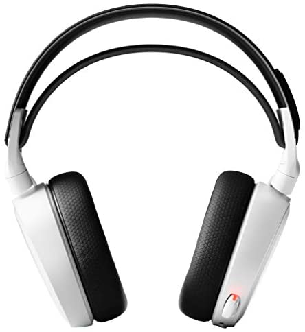 SteelSeries Arctis 7 (2019 Edition) Lossless Wireless Gaming Headset with DTS Headphone: X v2.0 Surround for PC and PlayStation 4, White | 61508 (Electronic Games), Arctis 7 White, Size SteelSeries Arctis 7 (2019 Edition) Lossless Wireless Gaming Headset with DTS Headphone: X v2.0 Surround for PC and PlayStation 4, White | 61508 (Electronic Games), Arctis 7 White, Size
