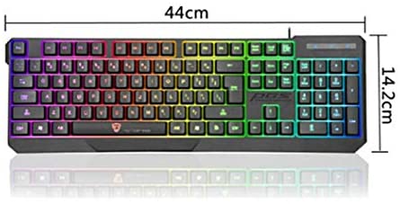 Motospeed K70L Keyboard 7 Colorful LED Backlit Wired Desktop Keyboards Water Resistant USB Gaming Computer Keyboard Motospeed K70L Keyboard 7 Colorful LED Backlit Wired Desktop Keyboards Water Resistant USB Gaming Computer Keyboard