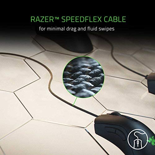 Razer DeathAdder Essential Gaming Mouse: 6400 DPI Optical Sensor - 5 Programmable Buttons Mouse + Grip Tape RZ01-03340100-R3U1 Razer DeathAdder Essential Gaming Mouse: 6400 DPI Optical Sensor - 5 Programmable Buttons Mouse + Grip Tape RZ01-03340100-R3U1