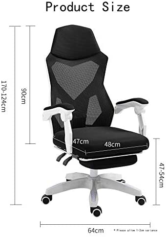 YALLA OFFICE 884-WHT-FR Ergonomic Office Gaming Chair Ergonomic Mesh with Wheels, Wide Headrest & Back Support, Adjustable Backrest & Armrest (With Footrest, White(Nylon Base)) YALLA OFFICE 884-WHT-FR Ergonomic Office Gaming Chair Ergonomic Mesh with Wheels, Wide Headrest & Back Support, Adjustable Backrest & Armrest (With Footrest, White(Nylon Base))