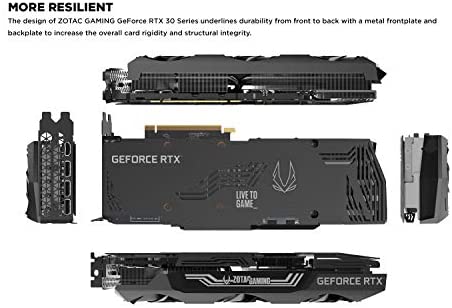 ZOTAC GAMING GeForce RTX 3090 Trinity 24GB GDDR6X 384-bit 19.5 Gbps PCIE 4.0 Gaming Graphics Card, IceStorm 2.0 Advanced Cooling, SPECTRA 2.0 RGB Lighting, ZT-A30900D-10P ZOTAC GAMING GeForce RTX 3090 Trinity 24GB GDDR6X 384-bit 19.5 Gbps PCIE 4.0 Gaming Graphics Card, IceStorm 2.0 Advanced Cooling, SPECTRA 2.0 RGB Lighting, ZT-A30900D-10P
