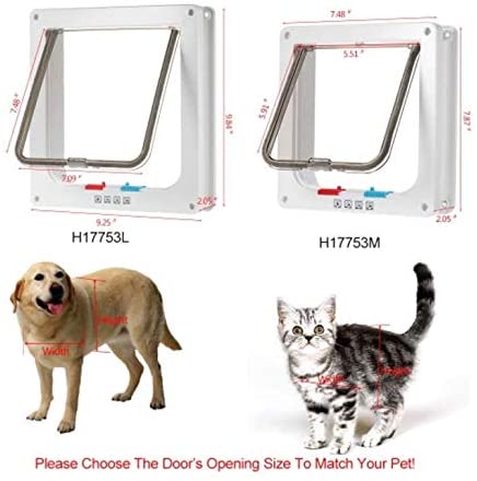 Mumoo Bear Dog Door Cat Flap Wall Mount Pet Door For Pets Safe White Mumoo Bear Dog Door Cat Flap Wall Mount Pet Door For Pets Safe White