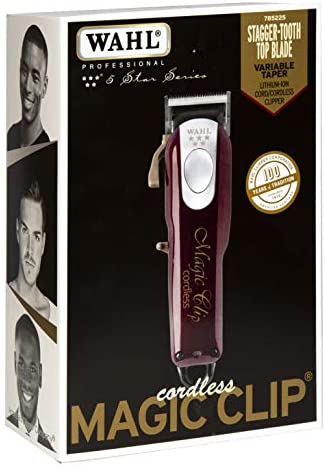 Wahl Professional 5-Star Cord/Cordless Magic Clip #8148 – Great for Barbers and Stylists – Precision Cordless Fade Clipper Loaded with Features – 90+ Minute Run Time Wahl Professional 5-Star Cord/Cordless Magic Clip #8148 – Great for Barbers and Stylists – Precision Cordless Fade Clipper Loaded with Features – 90+ Minute Run Time