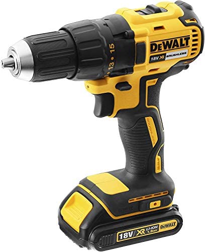 DeWalt 18V 13mm Compact Drill Driver,Brushless, 2 x 1.5Ah batteries, charger and kit box, Yellow/Black, DCD777S2-GB, 3 Year Warrnty DeWalt 18V 13mm Compact Drill Driver,Brushless, 2 x 1.5Ah batteries, charger and kit box, Yellow/Black, DCD777S2-GB, 3 Year Warrnty