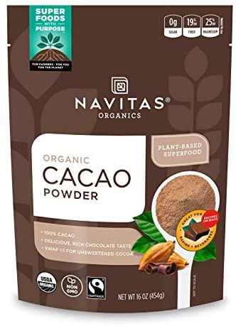 Navitas Naturals, Organic Cacao Powder, Chocolate Powder, 16 Oz (454 G) Navitas Naturals, Organic Cacao Powder, Chocolate Powder, 16 Oz (454 G)