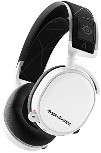 SteelSeries Arctis 7 (2019 Edition) Lossless Wireless Gaming Headset with DTS Headphone: X v2.0 Surround for PC and PlayStation 4, White | 61508 (Electronic Games), Arctis 7 White, Size SteelSeries Arctis 7 (2019 Edition) Lossless Wireless Gaming Headset with DTS Headphone: X v2.0 Surround for PC and PlayStation 4, White | 61508 (Electronic Games), Arctis 7 White, Size