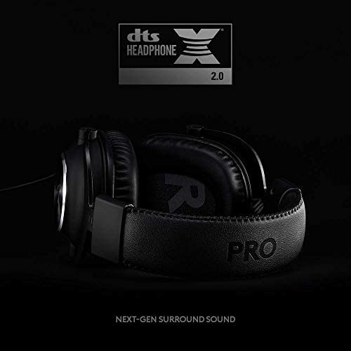 Logitech G PRO X Gaming Headset 2nd Generation, Detachable Pro-Grade Microphone, Blue VO!CE, DTS Headphone:X 7.1, 50 mm PRO-G Drivers, PC/PS4/Switch/Xbox One/VR - Black Logitech G PRO X Gaming Headset 2nd Generation, Detachable Pro-Grade Microphone, Blue VO!CE, DTS Headphone:X 7.1, 50 mm PRO-G Drivers, PC/PS4/Switch/Xbox One/VR - Black