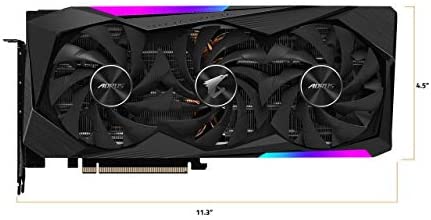 GIGABYTE AORUS GeForce RTX 3070 MASTER 8G Graphics Card, 3x WINDFORCE Fans, 8GB 256-bit GDDR6, GV-N3070AORUS M-8GD Video Card GIGABYTE AORUS GeForce RTX 3070 MASTER 8G Graphics Card, 3x WINDFORCE Fans, 8GB 256-bit GDDR6, GV-N3070AORUS M-8GD Video Card
