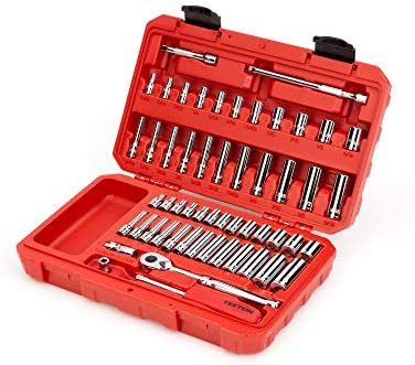 TEKTON 1/4 Inch Drive 6-Point Socket & Ratchet Set, 55-Piece (5/32 - 9/16 in., 4 - 14 mm) | SKT05301 TEKTON 1/4 Inch Drive 6-Point Socket & Ratchet Set, 55-Piece (5/32 - 9/16 in., 4 - 14 mm) | SKT05301