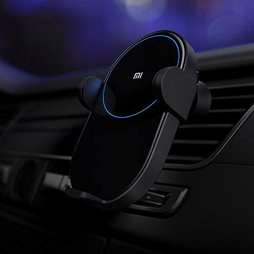 Xiaomi Wireless Car Charger 20W Max Power Inductive Electric Clamp Arm Double Heat Dissipation 2.5D Crystal Light Charging, WCJ02ZM, H12 x W5 x D10 cm Xiaomi Wireless Car Charger 20W Max Power Inductive Electric Clamp Arm Double Heat Dissipation 2.5D Crystal Light Charging, WCJ02ZM, H12 x W5 x D10 cm