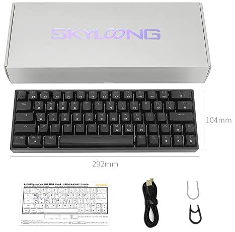 YUNZII SK64 64 Keys Hot Swappable Optical Mechanical Keyboard with ABS Shine-Through Keycaps, RGB Backlit, Programmable for Win/Mac/Gaming (Gateron Optical Brown, Black) YUNZII SK64 64 Keys Hot Swappable Optical Mechanical Keyboard with ABS Shine-Through Keycaps, RGB Backlit, Programmable for Win/Mac/Gaming (Gateron Optical Brown, Black)