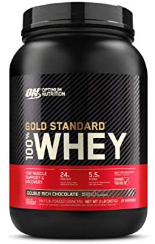 OPTIMUM NUTRITION GOLD STANDARD 100% Whey Protein Isolate Powder, Double Rich Chocolate, 2 LB, 29 Servings OPTIMUM NUTRITION GOLD STANDARD 100% Whey Protein Isolate Powder, Double Rich Chocolate, 2 LB, 29 Servings