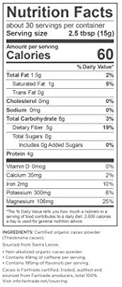 Navitas Naturals, Organic Cacao Powder, Chocolate Powder, 16 Oz (454 G) Navitas Naturals, Organic Cacao Powder, Chocolate Powder, 16 Oz (454 G)