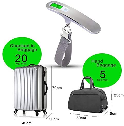 YOMYM Digital Scale Baggage Scale, High Accuracy with LCD Screen, Heavy Weight Scale, Backlight Scale, Ultra Portable Scale, Scale Suitcase 110lb / 50kg for Travel, Home, Outdoors and Gifts YOMYM Digital Scale Baggage Scale, High Accuracy with LCD Screen, Heavy Weight Scale, Backlight Scale, Ultra Portable Scale, Scale Suitcase 110lb / 50kg for Travel, Home, Outdoors and Gifts