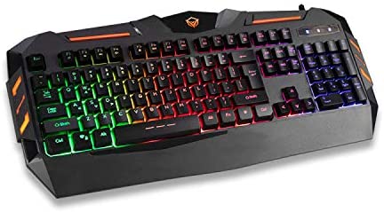 Meetion 4-in1 Colorful Backlit English/Arabic Wired Keyboard, Wired Mouse, Headphone & Mouse Pad PC Gaming Kit, C500 Meetion 4-in1 Colorful Backlit English/Arabic Wired Keyboard, Wired Mouse, Headphone & Mouse Pad PC Gaming Kit, C500