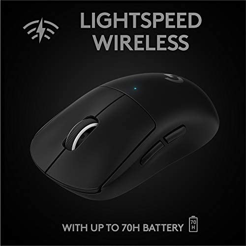 Logitech G PRO X SUPERLIGHT Wireless Gaming Mouse - High Speed, Lightweight Gaming Mouse Compatible with PC and Mac (USB port) - Black Logitech G PRO X SUPERLIGHT Wireless Gaming Mouse - High Speed, Lightweight Gaming Mouse Compatible with PC and Mac (USB port) - Black