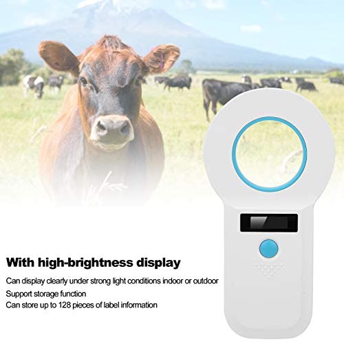 RFID Reader, Portable Handheld Universal Animal Chip Reader Rechargeable Pet ID Microchip Scanner 134.2kHz Pet Microchip Scanner Animal Tag Reader, ISO11784/ISO11785/FDX-B/EMID RFID Reader, Portable Handheld Universal Animal Chip Reader Rechargeable Pet ID Microchip Scanner 134.2kHz Pet Microchip Scanner Animal Tag Reader, ISO11784/ISO11785/FDX-B/EMID
