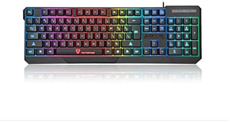 Motospeed K70L Keyboard 7 Colorful LED Backlit Wired Desktop Keyboards Water Resistant USB Gaming Computer Keyboard Motospeed K70L Keyboard 7 Colorful LED Backlit Wired Desktop Keyboards Water Resistant USB Gaming Computer Keyboard