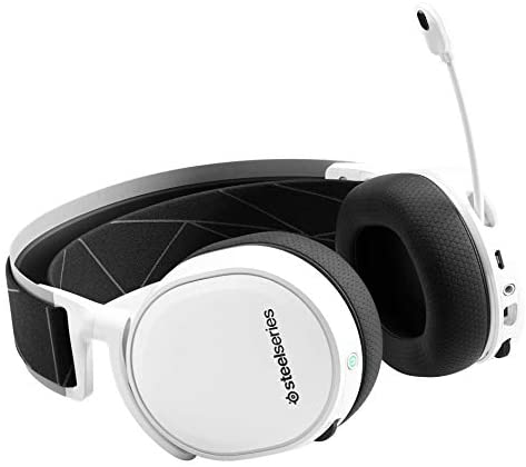 SteelSeries Arctis 7 (2019 Edition) Lossless Wireless Gaming Headset with DTS Headphone: X v2.0 Surround for PC and PlayStation 4, White | 61508 (Electronic Games), Arctis 7 White, Size SteelSeries Arctis 7 (2019 Edition) Lossless Wireless Gaming Headset with DTS Headphone: X v2.0 Surround for PC and PlayStation 4, White | 61508 (Electronic Games), Arctis 7 White, Size