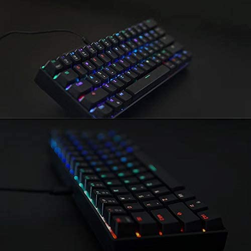 MOTOSPEED CK61 RGB Mechanical Gaming Keyboard OUTMU Blue Switches Keyboard 61 Keys Anti-ghosting with Backlight for Gaming Black MOTOSPEED CK61 RGB Mechanical Gaming Keyboard OUTMU Blue Switches Keyboard 61 Keys Anti-ghosting with Backlight for Gaming Black