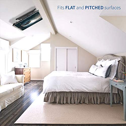 VIVO Electric Motorized Flip Down Pitched Roof Ceiling TV Mount for 23" to 55" Screen (MOUNT-E-FD55), Master Pack VIVO Electric Motorized Flip Down Pitched Roof Ceiling TV Mount for 23" to 55" Screen (MOUNT-E-FD55), Master Pack
