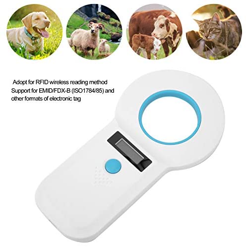 RFID Reader, Portable Handheld Universal Animal Chip Reader Rechargeable Pet ID Microchip Scanner 134.2kHz Pet Microchip Scanner Animal Tag Reader, ISO11784/ISO11785/FDX-B/EMID RFID Reader, Portable Handheld Universal Animal Chip Reader Rechargeable Pet ID Microchip Scanner 134.2kHz Pet Microchip Scanner Animal Tag Reader, ISO11784/ISO11785/FDX-B/EMID