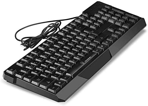 Motospeed K70L Keyboard 7 Colorful LED Backlit Wired Desktop Keyboards Water Resistant USB Gaming Computer Keyboard Motospeed K70L Keyboard 7 Colorful LED Backlit Wired Desktop Keyboards Water Resistant USB Gaming Computer Keyboard
