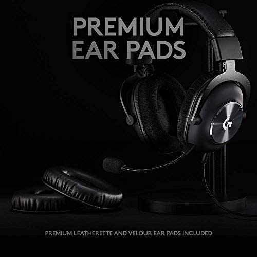 Logitech G PRO X Gaming Headset 2nd Generation, Detachable Pro-Grade Microphone, Blue VO!CE, DTS Headphone:X 7.1, 50 mm PRO-G Drivers, PC/PS4/Switch/Xbox One/VR - Black Logitech G PRO X Gaming Headset 2nd Generation, Detachable Pro-Grade Microphone, Blue VO!CE, DTS Headphone:X 7.1, 50 mm PRO-G Drivers, PC/PS4/Switch/Xbox One/VR - Black