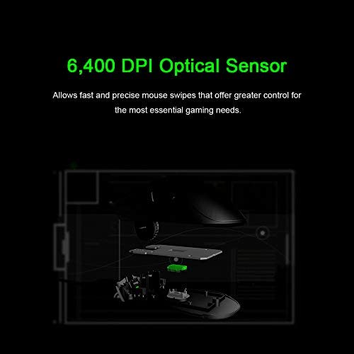 Razer DeathAdder Essential Wired Gaming Mouse 6400DPI Optical Sensor 5 Independently Programmable Buttons Ergonomic Design(Black) Razer DeathAdder Essential Wired Gaming Mouse 6400DPI Optical Sensor 5 Independently Programmable Buttons Ergonomic Design(Black)