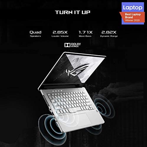 ROG Zephyrus G14 GA401II-HE046T Gaming Laptop (Moonlight White) – AMD Ryzen 7 4800HS Processor 2.9 GHz, 16GB RAM, 512GB SSD, NVIDIA GeForce GTX 1650 Ti, 14-inch FHD 120Hz, Win10, Backlit-Eng-Arb-KB ROG Zephyrus G14 GA401II-HE046T Gaming Laptop (Moonlight White) – AMD Ryzen 7 4800HS Processor 2.9 GHz, 16GB RAM, 512GB SSD, NVIDIA GeForce GTX 1650 Ti, 14-inch FHD 120Hz, Win10, Backlit-Eng-Arb-KB