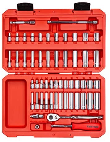TEKTON 1/4 Inch Drive 6-Point Socket & Ratchet Set, 55-Piece (5/32 - 9/16 in., 4 - 14 mm) | SKT05301 TEKTON 1/4 Inch Drive 6-Point Socket & Ratchet Set, 55-Piece (5/32 - 9/16 in., 4 - 14 mm) | SKT05301