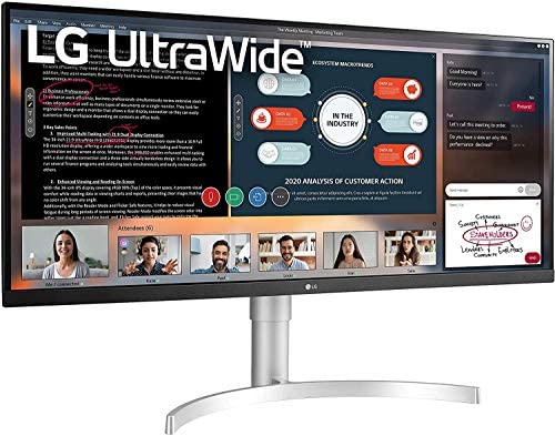 LG 34 inch UltraWide Monitor Full HD (2560x1080) with VESA Display HDR 400, IPS sRGB 99%, AMD FreeSync, MaxxAudio, Flicker Safe, Reader mode - 34WN650, Black LG 34 inch UltraWide Monitor Full HD (2560x1080) with VESA Display HDR 400, IPS sRGB 99%, AMD FreeSync, MaxxAudio, Flicker Safe, Reader mode - 34WN650, Black