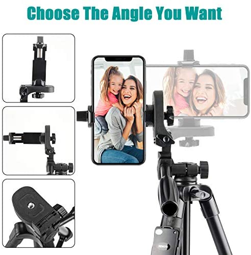 Tripod, 50 Inch Aluminum Tripod, Video Tripod for Cellphone, Camera, Universal Tripod with Wireless Remote, Compatible with iPhone Xs/Xr/X/8/8 Plus/Samsung Galaxy/Google/GoPro Hero Tripod, 50 Inch Aluminum Tripod, Video Tripod for Cellphone, Camera, Universal Tripod with Wireless Remote, Compatible with iPhone Xs/Xr/X/8/8 Plus/Samsung Galaxy/Google/GoPro Hero