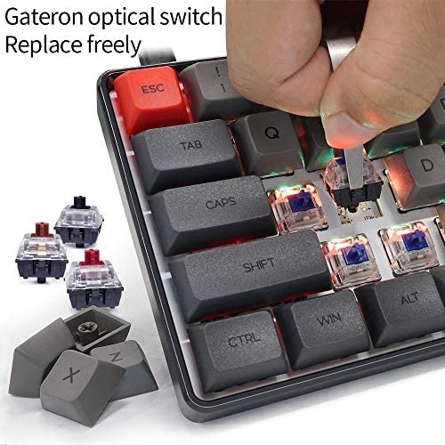 YUNZII SK61 Black Wired 60% Keys NKRO Gateron Optical Switch RGB Backlight Programmable Mechanical Gaming Keyboard (Gateron Black Switch,Black 61 Keys) YUNZII SK61 Black Wired 60% Keys NKRO Gateron Optical Switch RGB Backlight Programmable Mechanical Gaming Keyboard (Gateron Black Switch,Black 61 Keys)