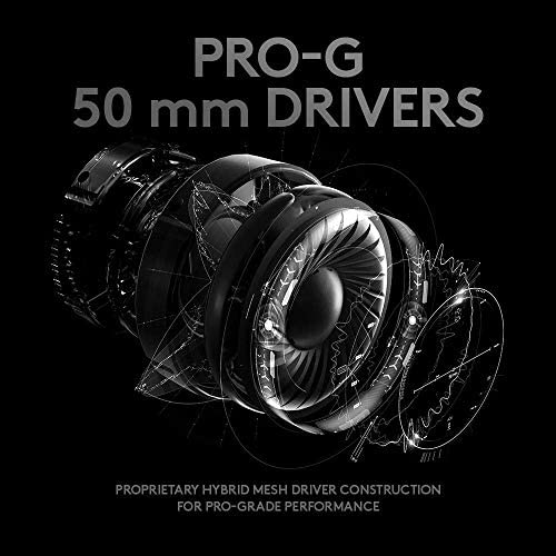 Logitech G PRO X Gaming Headset 2nd Generation, Detachable Pro-Grade Microphone, Blue VO!CE, DTS Headphone:X 7.1, 50 mm PRO-G Drivers, PC/PS4/Switch/Xbox One/VR - Black Logitech G PRO X Gaming Headset 2nd Generation, Detachable Pro-Grade Microphone, Blue VO!CE, DTS Headphone:X 7.1, 50 mm PRO-G Drivers, PC/PS4/Switch/Xbox One/VR - Black