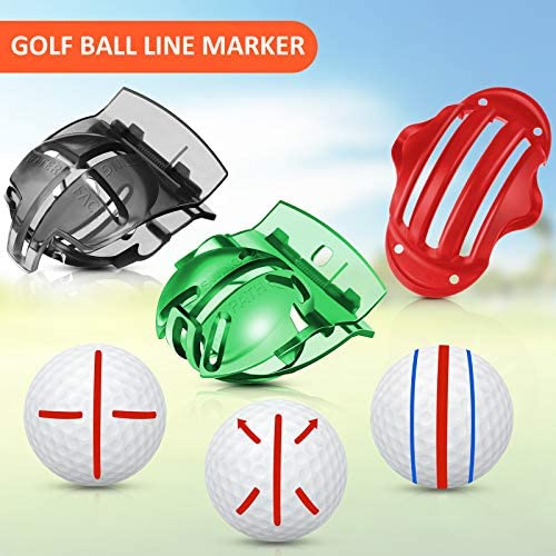 6 Pieces Golf Ball Line Marker Golf Ball Line Liner Golf Ball Alignment Tool Ball Line Drawing Tools Golf Putting Alignment Tool for Golf Accessories 6 Pieces Golf Ball Line Marker Golf Ball Line Liner Golf Ball Alignment Tool Ball Line Drawing Tools Golf Putting Alignment Tool for Golf Accessories