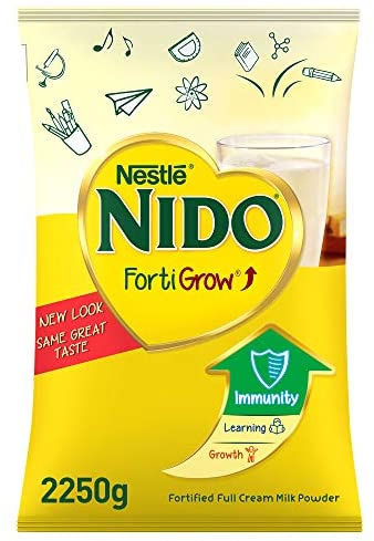 Nestlé NIDO fortified Full Cream Milk Powder Pouch, FortiGrow, 2.25 kg Nestlé NIDO fortified Full Cream Milk Powder Pouch, FortiGrow, 2.25 kg