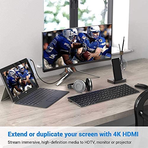 Microsoft Surface Pro 4/5/6 Docking Station, Rocketek Microsoft Surfac Hub Expansion with TF/SD Card, 3 USB 3.0, Mini DP to 4K HDMI Converter USB Hub Adapter for Surface Pro 2015/2017/2018 Accessories Microsoft Surface Pro 4/5/6 Docking Station, Rocketek Microsoft Surfac Hub Expansion with TF/SD Card, 3 USB 3.0, Mini DP to 4K HDMI Converter USB Hub Adapter for Surface Pro 2015/2017/2018 Accessories