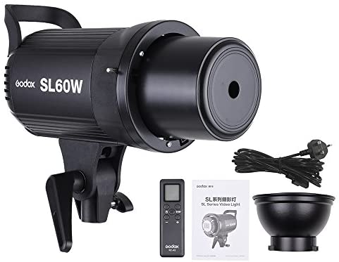 Godox SL-60W 5600K 60W High Power LED Video Light Wireless Remote Control with Bowens Mount Photo Studio Photography Video Recording White Version Godox SL-60W 5600K 60W High Power LED Video Light Wireless Remote Control with Bowens Mount Photo Studio Photography Video Recording White Version