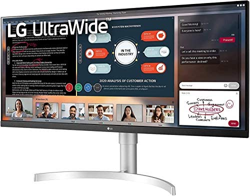 LG 34 inch UltraWide Monitor Full HD (2560x1080) with VESA Display HDR 400, IPS sRGB 99%, AMD FreeSync, MaxxAudio, Flicker Safe, Reader mode - 34WN650, Black LG 34 inch UltraWide Monitor Full HD (2560x1080) with VESA Display HDR 400, IPS sRGB 99%, AMD FreeSync, MaxxAudio, Flicker Safe, Reader mode - 34WN650, Black