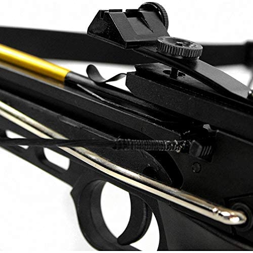 KingsArchery Crossbow Self-Cocking 80 Lbs with Adjustable Sight and Total of 27 Aluminim Arrow Bolt Set KingsArchery Crossbow Self-Cocking 80 Lbs with Adjustable Sight and Total of 27 Aluminim Arrow Bolt Set