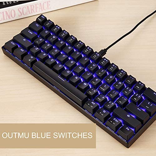 MOTOSPEED CK61 RGB Mechanical Gaming Keyboard OUTMU Blue Switches Keyboard 61 Keys Anti-ghosting with Backlight for Gaming Black MOTOSPEED CK61 RGB Mechanical Gaming Keyboard OUTMU Blue Switches Keyboard 61 Keys Anti-ghosting with Backlight for Gaming Black