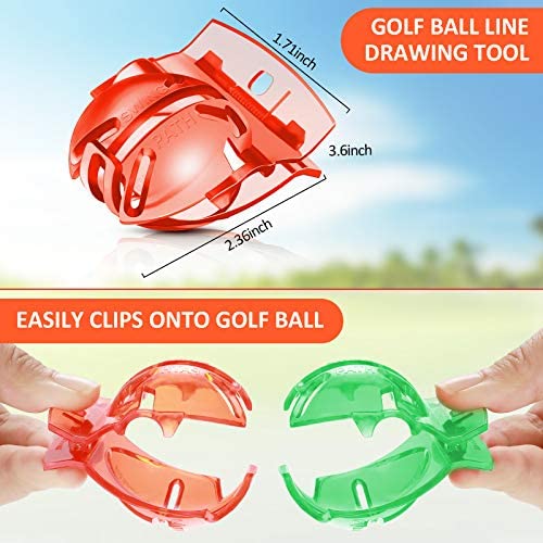 6 Pieces Golf Ball Line Marker Golf Ball Line Liner Golf Ball Alignment Tool Ball Line Drawing Tools Golf Putting Alignment Tool for Golf Accessories 6 Pieces Golf Ball Line Marker Golf Ball Line Liner Golf Ball Alignment Tool Ball Line Drawing Tools Golf Putting Alignment Tool for Golf Accessories