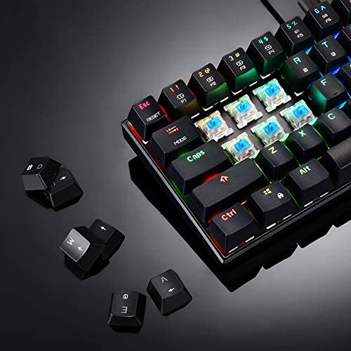 MOTOSPEED CK61 RGB Mechanical Gaming Keyboard OUTMU Blue Switches Keyboard 61 Keys Anti-ghosting with Backlight for Gaming Black MOTOSPEED CK61 RGB Mechanical Gaming Keyboard OUTMU Blue Switches Keyboard 61 Keys Anti-ghosting with Backlight for Gaming Black