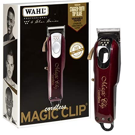 Wahl Professional 5-Star Cord/Cordless Magic Clip #8148 – Great for Barbers and Stylists – Precision Cordless Fade Clipper Loaded with Features – 90+ Minute Run Time Wahl Professional 5-Star Cord/Cordless Magic Clip #8148 – Great for Barbers and Stylists – Precision Cordless Fade Clipper Loaded with Features – 90+ Minute Run Time