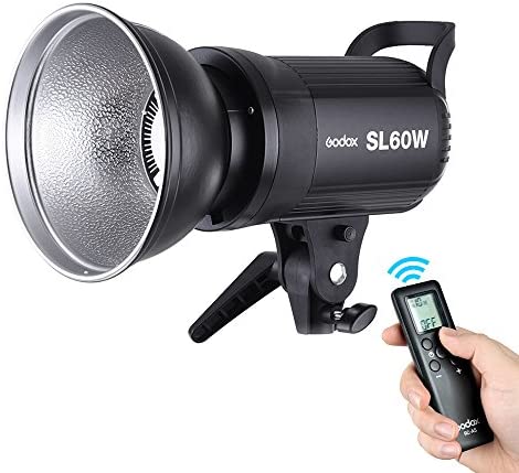 Godox SL-60W 5600K 60W High Power LED Video Light Wireless Remote Control with Bowens Mount Photo Studio Photography Video Recording White Version Godox SL-60W 5600K 60W High Power LED Video Light Wireless Remote Control with Bowens Mount Photo Studio Photography Video Recording White Version