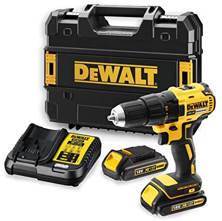 DeWalt 18V 13mm Compact Drill Driver,Brushless, 2 x 1.5Ah batteries, charger and kit box, Yellow/Black, DCD777S2-GB, 3 Year Warrnty DeWalt 18V 13mm Compact Drill Driver,Brushless, 2 x 1.5Ah batteries, charger and kit box, Yellow/Black, DCD777S2-GB, 3 Year Warrnty